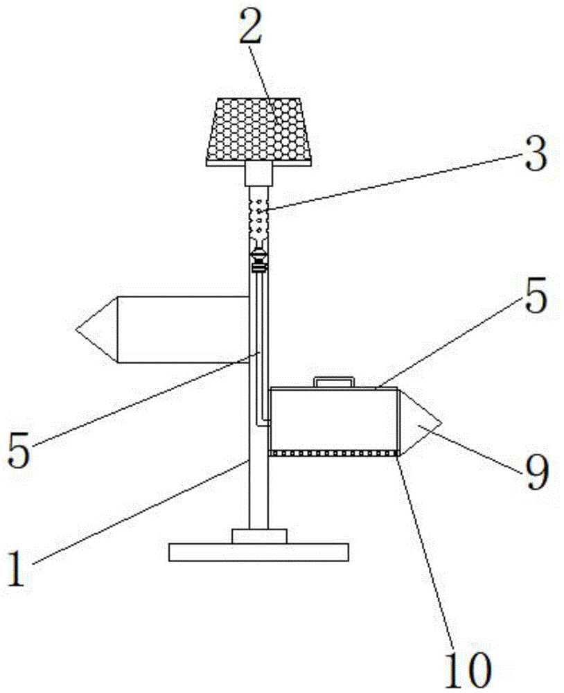 一種旅游景區(qū)內(nèi)具有除蟲功能的引導(dǎo)牌